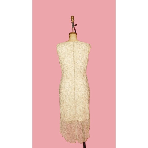 1990s-Y2K. Jonathan Martin Floral Print COWL Neck ASYMMETRICAL. S-M - Picture 3 of 10